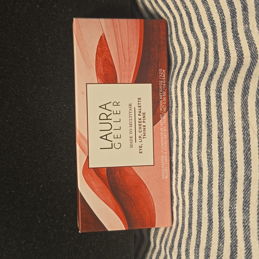 LAURA GELLER Made to Multitask Face Eye Shadow Lip Cheek Palette THINK PINK